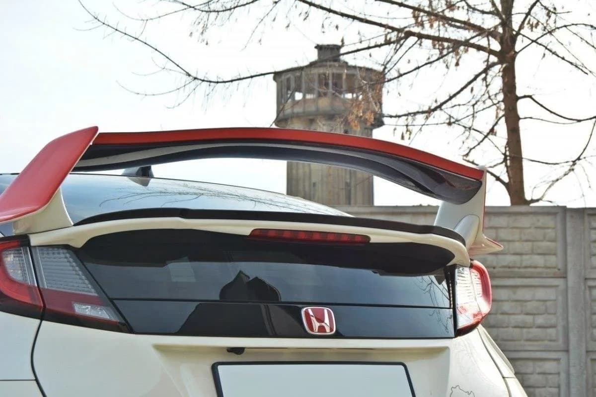 Задній спойлер Maxton V2 Honda Civic IX Type-R (чорний глянець) - фото My Tuning Lab