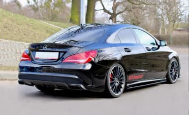 Maxton Design Накладки на пороги Mercedes CLA 45 AMG C117/A45 AMG W176 дорестайлінг - фото My Tuning Lab
