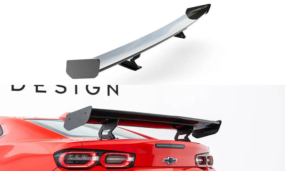 Karbonowy Spoiler Z Wewnętrznymi Wspornikami Maxton Chevrolet Camaro SS Mk6 Facelift - фото My Tuning Lab