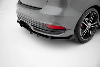 Задній дифузор Street Pro + Flaps Maxton Ford Focus ST Mk3 Facelift - фото My Tuning Lab