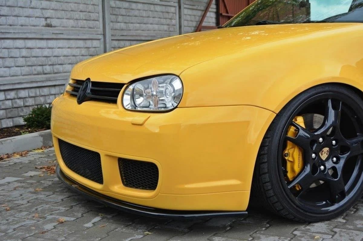 Передній сплітер Maxton Volkswagen Golf MK4 R32 (чорний глянець) - фото My Tuning Lab