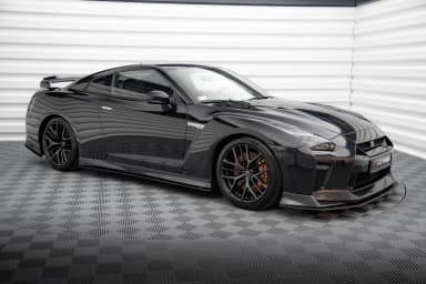 Накладки на пороги Street Pro Maxton Nissan GTR R35 Facelift - фото My Tuning Lab