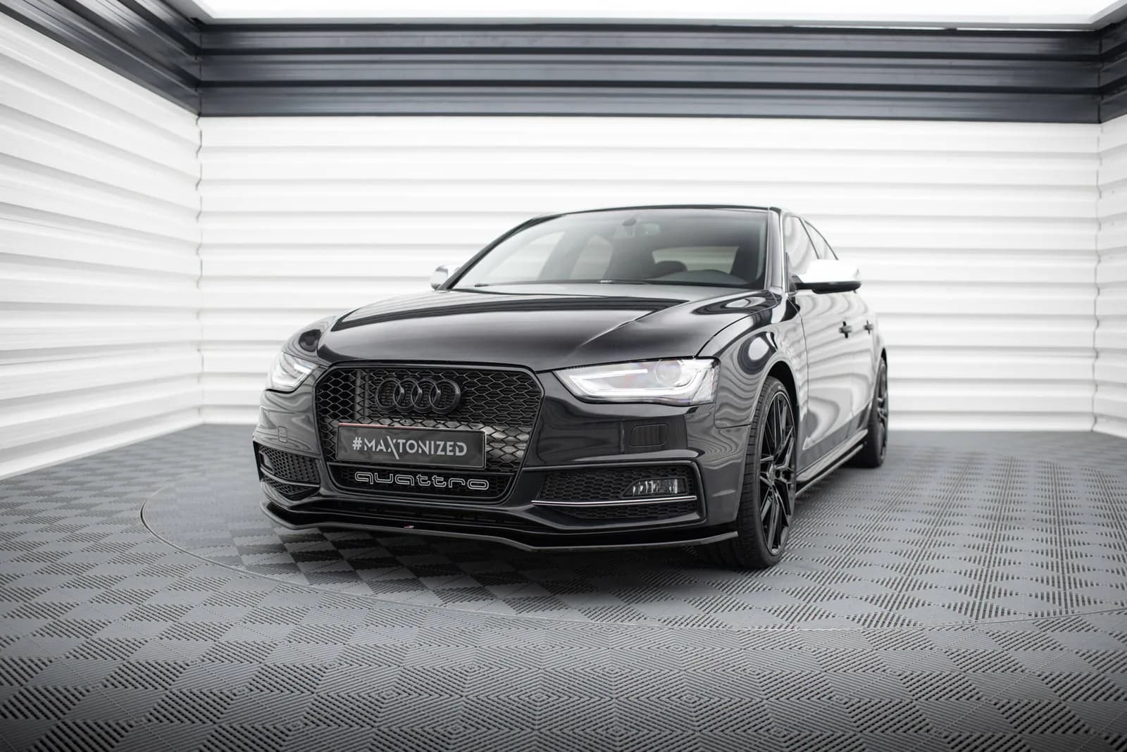 Передній сплітер V.2 Maxton Audi A4 S-Line / S4 B8 Facelift - фото My Tuning Lab