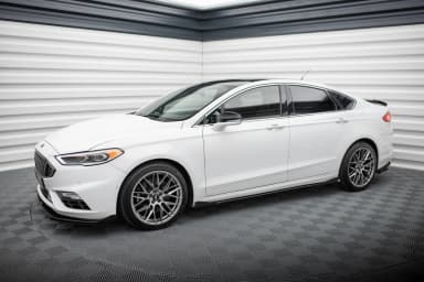 Накладки на пороги Street Pro + Flaps Maxton Ford Mondeo Sport Mk5 Facelift / Fusion Sport Mk2 Facelift - фото My Tuning Lab