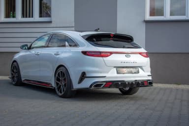 Задня накладка Maxton Kia ProCeed GT MK3 (чорний глянець) - фото My Tuning Lab