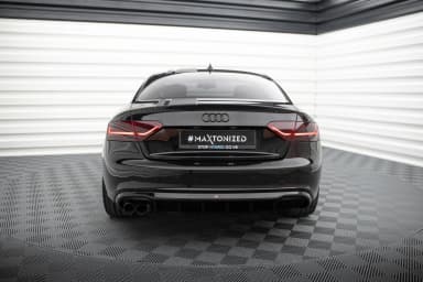 Задня накладка Maxton Audi A5 Coupe / Cabrio S-Line 8T (Wersja z podwójnym Вихлопem z jednej strony) - фото My Tuning Lab