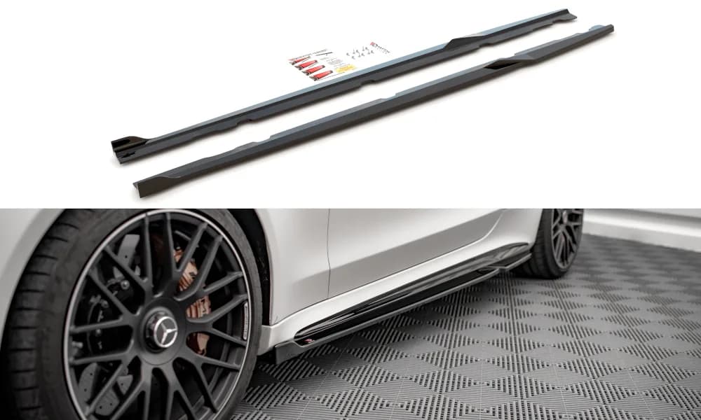 Накладки на пороги V.2 Maxton Mercedes-AMG C 63AMG Coupe C205 Facelift - фото My Tuning Lab