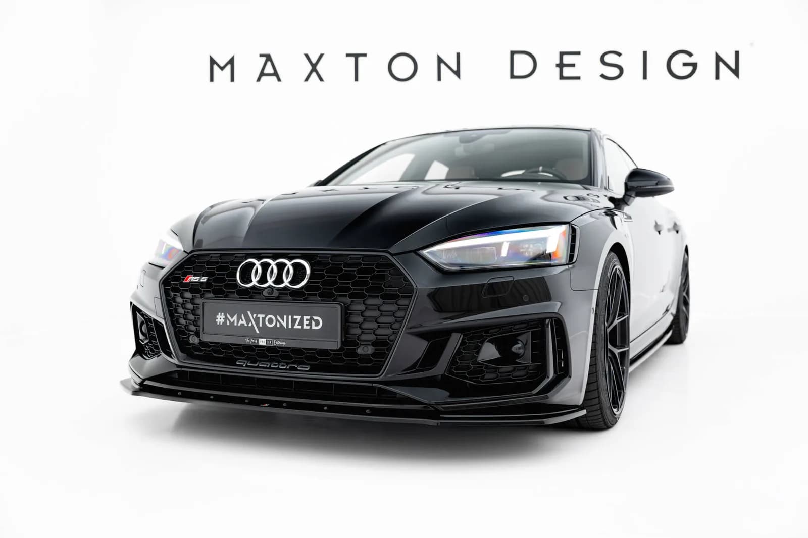 Передній сплітер V.1 Maxton Audi RS5 Coupe / Sportback F5 - фото My Tuning Lab