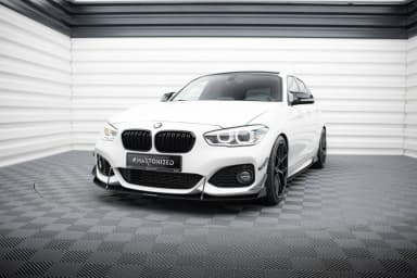Канарди (аеродинамічні накладки переднього бампера) Maxton BMW 1 M-пакет / M140i F20 Facelift - фото My Tuning Lab