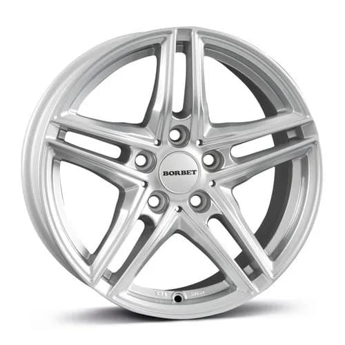 Легкосплавний диск 16" Borbet XR 16x7,5 ET45 5x112 brilliant silver - фото My Tuning Lab