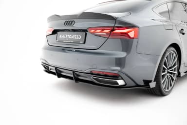 Задній дифузор Street Pro + Flaps Maxton Audi A5 F5 Facelift - фото My Tuning Lab