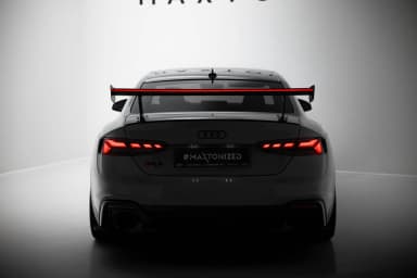 Karbonowy Spoiler Z Zewnętrznymi Wspornikami V.1+ LED Maxton Audi A5 / A5 S-Line / S5 / RS5 Coupe F5 / F5 Facelift - фото My Tuning Lab