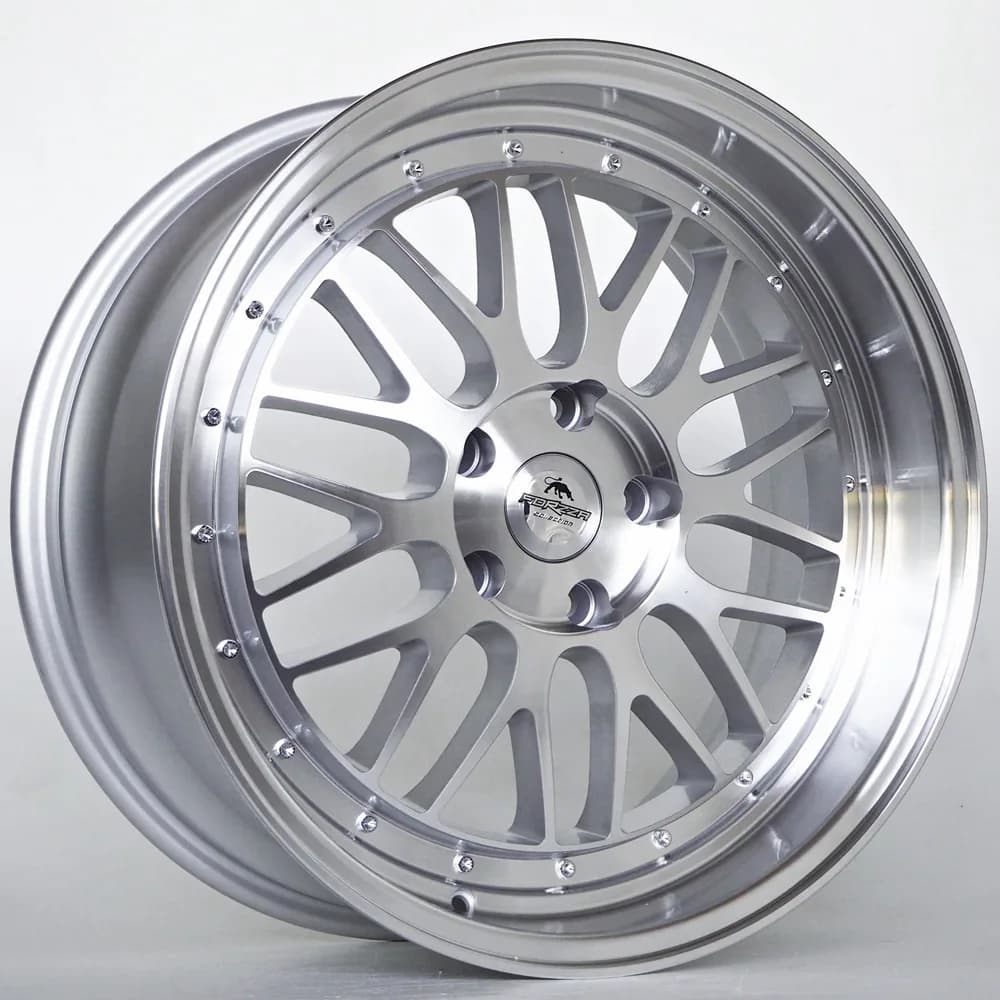 Легкосплавний диск 19" Forzza Spot 19x8,5 ET30 5x120 срібний лицьова частина Machined - фото My Tuning Lab