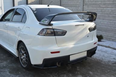 Продовження спойлера Maxton Mitsubishi Lancer Evo X (чорний глянець) - фото My Tuning Lab