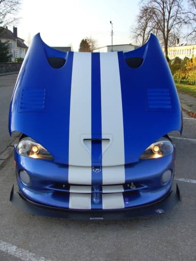 Передній сплітер Maxton Dodge Viper GTS (чорний глянець) - фото My Tuning Lab