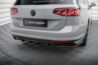 Задній сплітер (Z Dyfuzorem) Maxton Volkswagen Passat R-Line B8 Facelift - фото My Tuning Lab