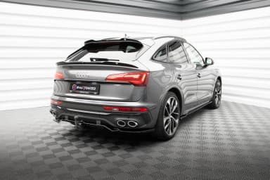 Задній сплітер (Z Dyfuzorem) Maxton Audi SQ5 / Q5 S-Line Sportback Mk2 Facelift - фото My Tuning Lab