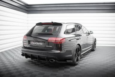 Задні сплітери Boczne Street Pro + Flaps Maxton Audi RS6 Avant C6 - фото My Tuning Lab