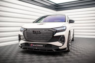 Передній сплітер V.2 Maxton Audi Q4 e-tron Sportback S-line Mk1 - фото My Tuning Lab
