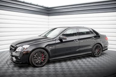 Накладки на пороги Maxton Mercedes-Benz E63 AMG / AMG-Line Sedan W212 Facelift - фото My Tuning Lab