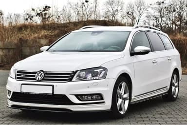 Накладки на пороги Maxton Volkswagen Passat B7 R-Line (чорний глянець) - фото My Tuning Lab