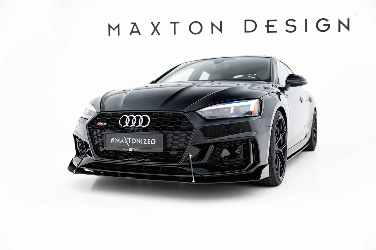 Передній сплітер Racing V.2 Maxton Audi RS5 Coupe / Sportback F5 - фото My Tuning Lab