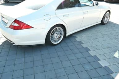 Задні сплітери boczne Maxton Mercedes CLS C219 55AMG (чорний глянець) - фото My Tuning Lab
