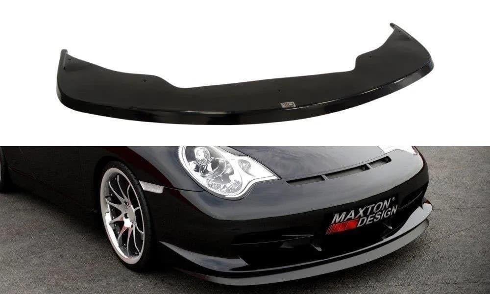 Передній сплітер Maxton Porsche 911 GT3 (996) (чорний глянець) - фото My Tuning Lab