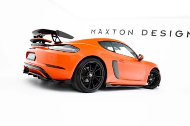 Накладки на пороги V.2 Maxton Porsche 718 Cayman GTS 982c / 718 Boxster GTS 982 - фото My Tuning Lab