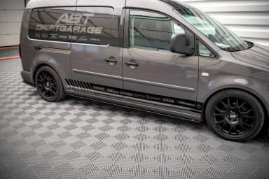 Накладки на пороги Maxton Volkswagen Caddy Long Mk3 Facelift - фото My Tuning Lab