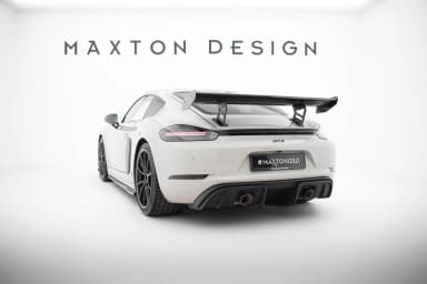 Karbonowy Spoiler Z Wewnętrznymi Wspornikami V.2 Maxton Porsche 718 Cayman 982c - фото My Tuning Lab