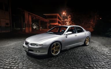 Передній сплітер Maxton Mazda Xedos 6 (чорний глянець) - фото My Tuning Lab