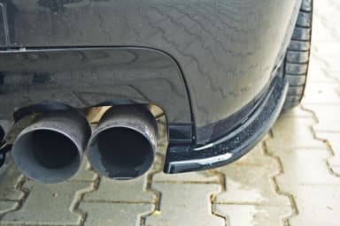 Задні сплітери boczne Maxton BMW 5 F11 M-пакет (2 podwójne końcówki Вихлопu) (чорний глянець) - фото My Tuning Lab