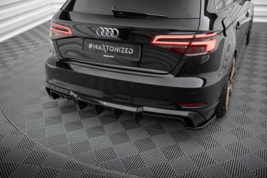 Задня накладка Maxton Audi A3 S-Line Sportback 8V Facelift (Wersja z podwójnymi Вихлопami z jedenj strony) - фото My Tuning Lab