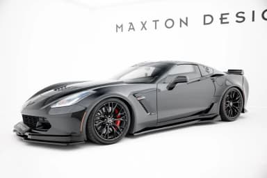 Накладки на пороги Maxton Chevrolet Corvette Z06 C7 - фото My Tuning Lab