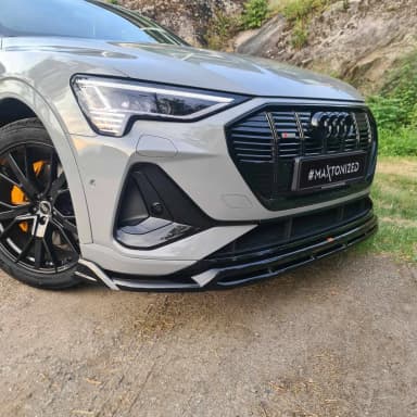 Передній сплітер Maxton Audi e-Tron S-Line - фото My Tuning Lab
