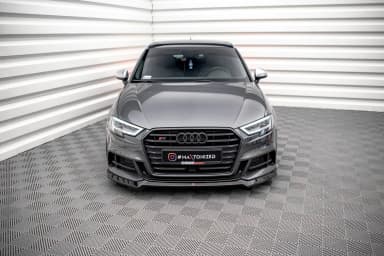 Передній сплітер V.3 Maxton Audi S3 / A3 S-Line Sportback 8V Facelift - фото My Tuning Lab