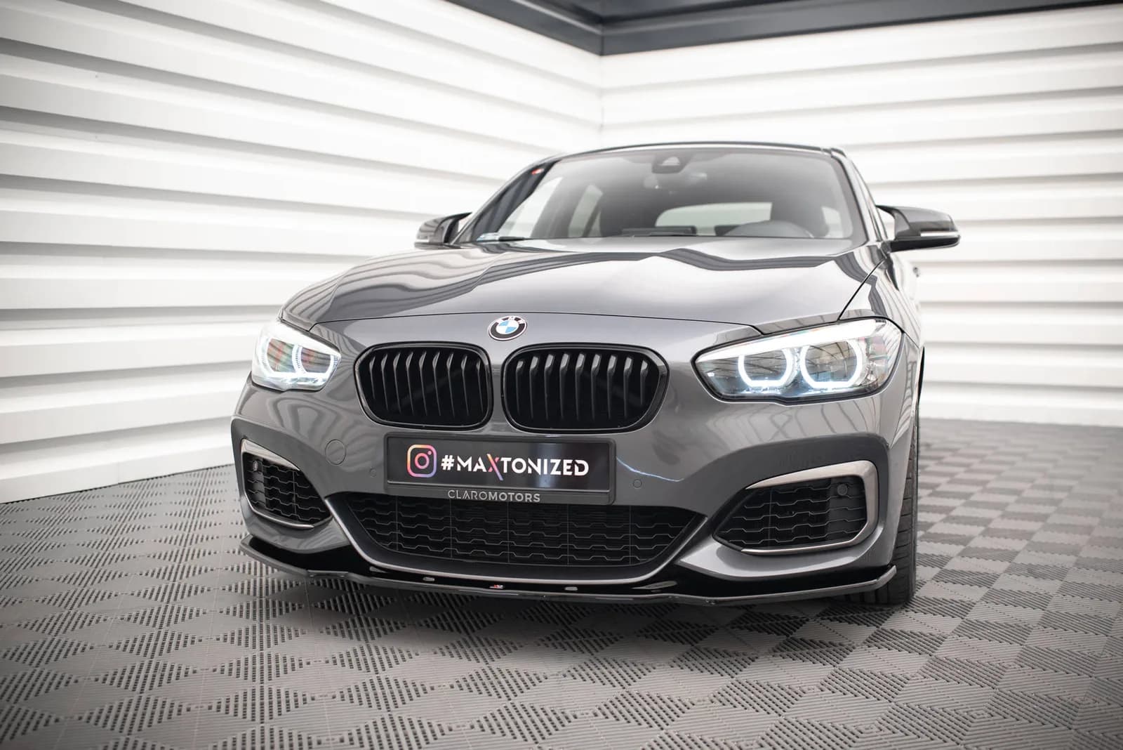 Передній сплітер V.1 Maxton BMW 1 F20/F21 M-Power FACELIFT - фото My Tuning Lab