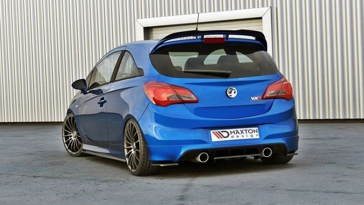 Задні сплітери boczne Maxton Opel Corsa E OPC / VXR (чорний глянець) - фото My Tuning Lab
