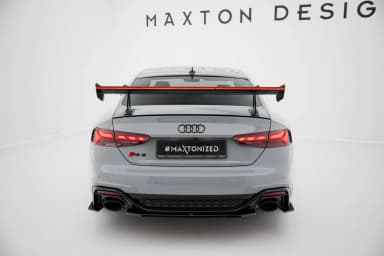 Karbonowy Spoiler Z Górnymi Mocowaniami + LED Maxton Audi A5 / A5 S-Line / S5 / RS5 Coupe F5 / F5 Facelift - фото My Tuning Lab