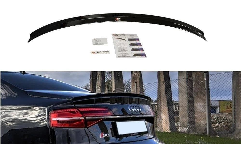 Продовження спойлера Maxton Audi S8 D4 FL (чорний глянець) - фото My Tuning Lab