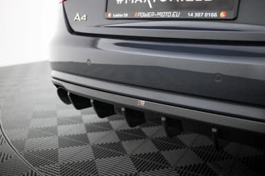 Задня накладка Maxton Audi A4 B8 Facelift (версія з одинарними вихлопами з двох сторін) - фото My Tuning Lab