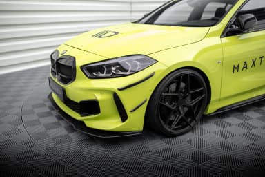 Канарди (аеродинамічні накладки переднього бампера) Maxton BMW 1 M-пакет / M135i / 128ti F40 - фото My Tuning Lab