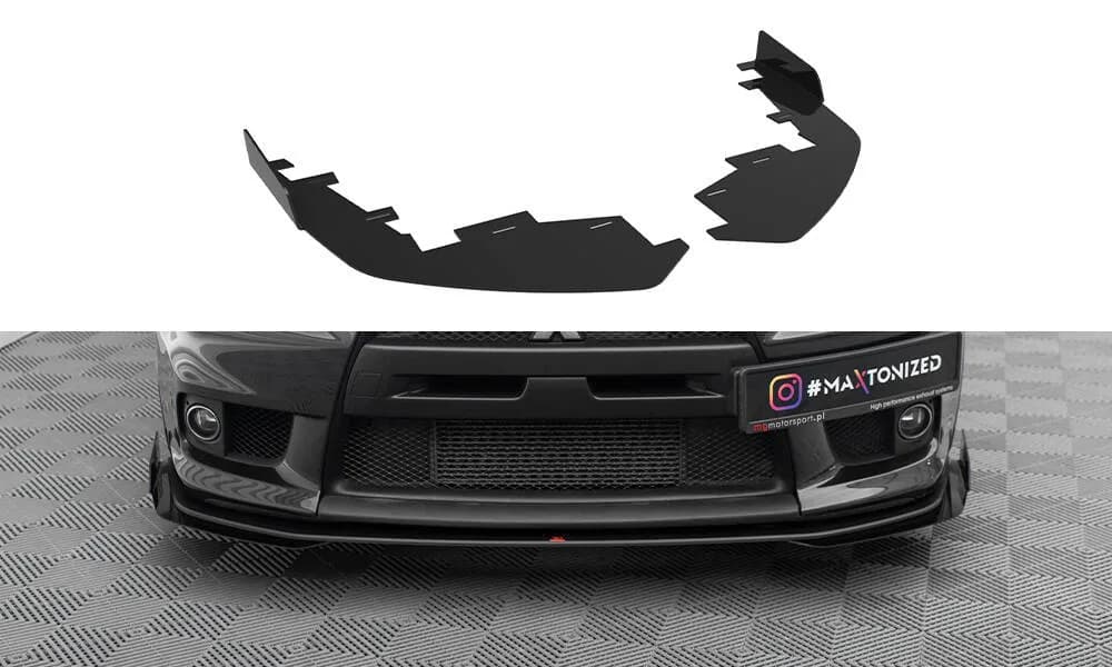 Передні флапси Maxton Mitsubishi Lancer EVO X - фото My Tuning Lab