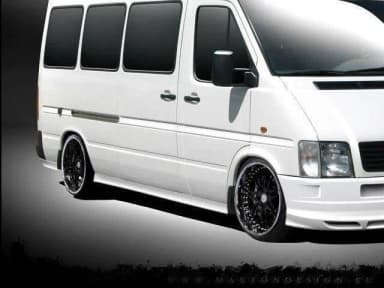 Накладки на пороги Mercedes Sprinter I FL / Maxton Volkswagen LT 96-06 - різні розміри (4 Elementy). накладки на пороги підходять для версії зі здвоєними колесами. - фото My Tuning Lab