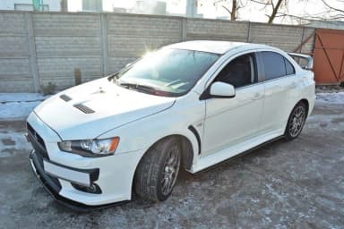 Накладки на пороги Maxton Mitsubishi Lancer Evo X - фото My Tuning Lab