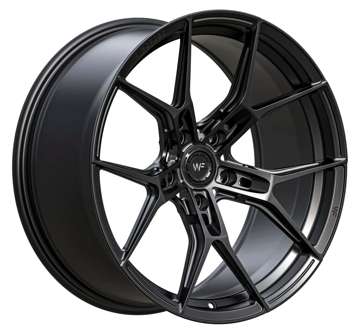 Легкосплавний диск 19" Wheelforce RACE.ONE 19x9,5 ET21 5x112 глибокий чорний - фото My Tuning Lab