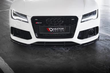 Передній сплітер V.4 Maxton Audi RS7 C7 - фото My Tuning Lab