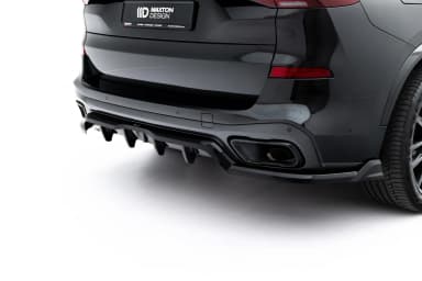 Задній центральний сплітер з дифузором Maxton BMW X5 M-пакет G05 - фото My Tuning Lab