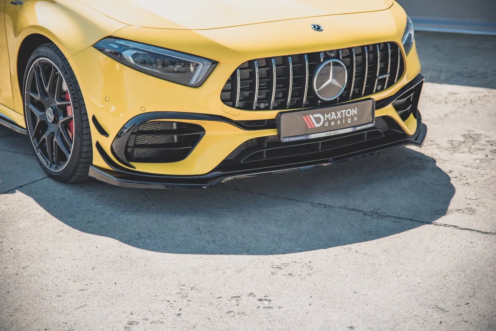 Передній сплітер V.1 Maxton Mercedes-AMG A 45 S Aero Pack W177 - фото My Tuning Lab